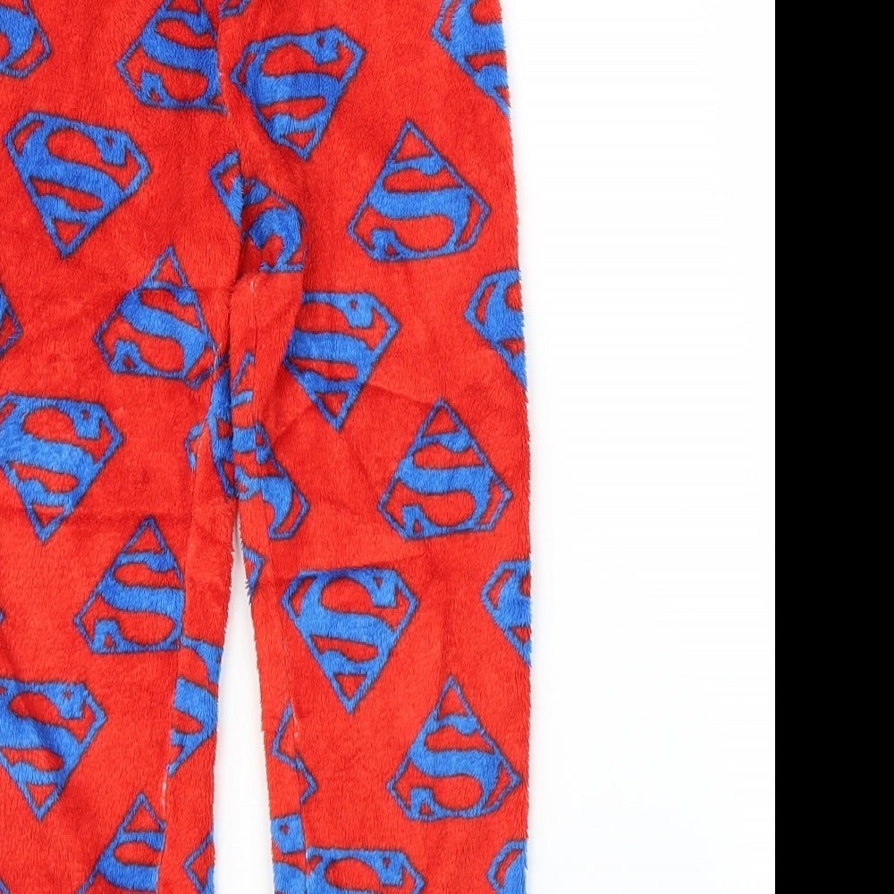 DC Comics Boys Red  Fleece  Pyjama Pants Size 4-5 Years  - Superman