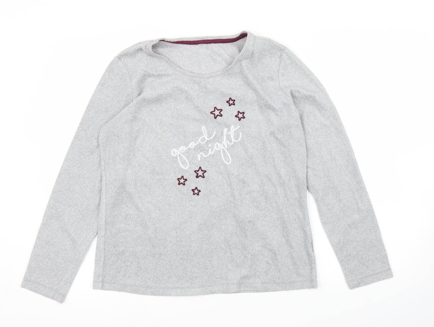Preworn Womens Grey  Fleece Top Pyjama Top Size M