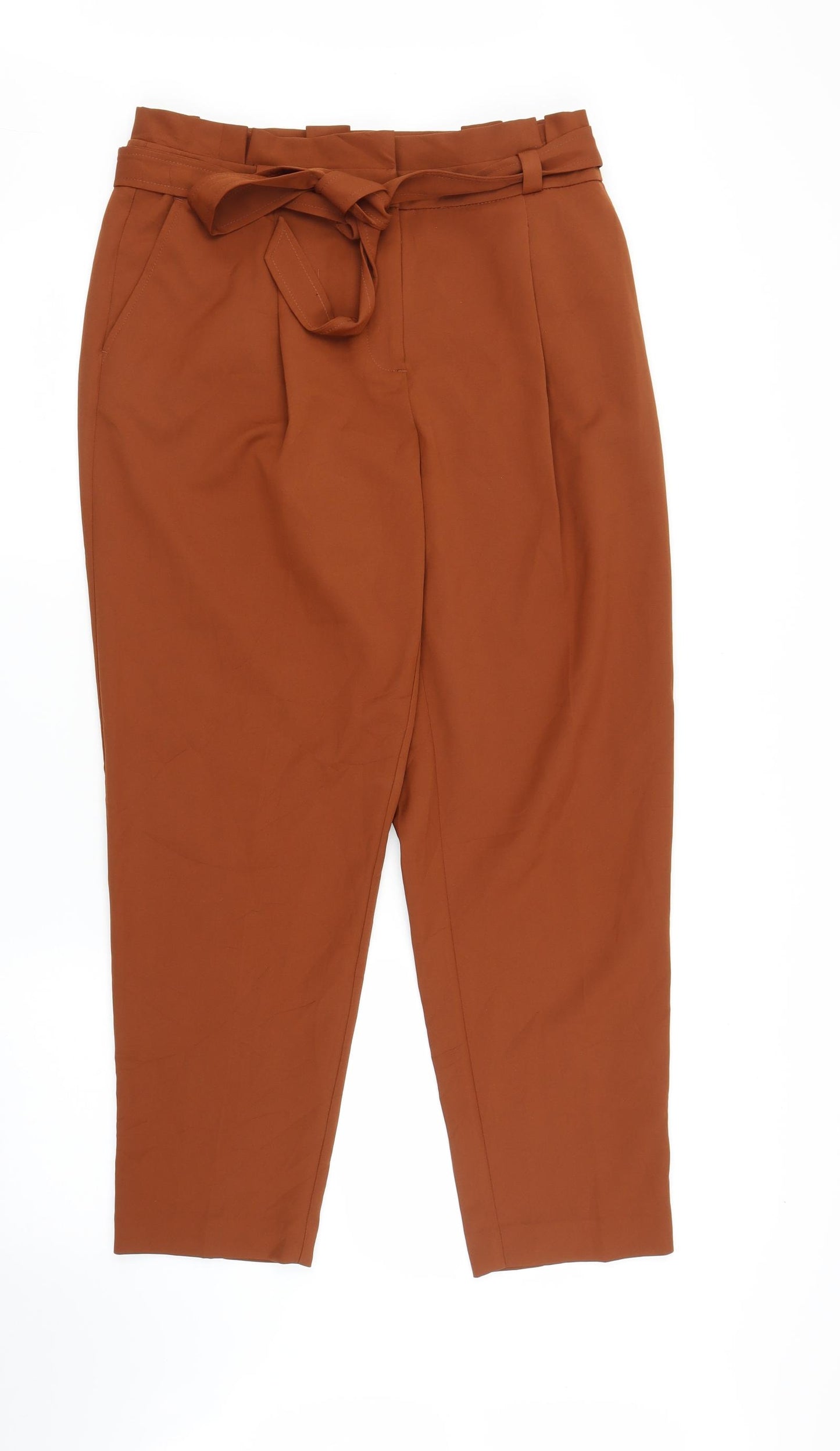 New Look Womens Brown   Pedal Pusher Trousers Size 12 L25 in