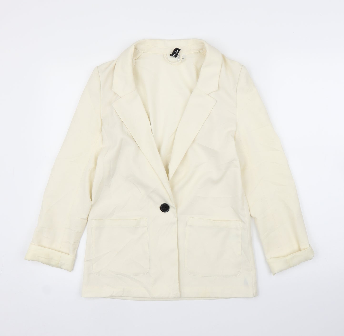 H&M Womens Ivory   Cardigan Jumper Size 8