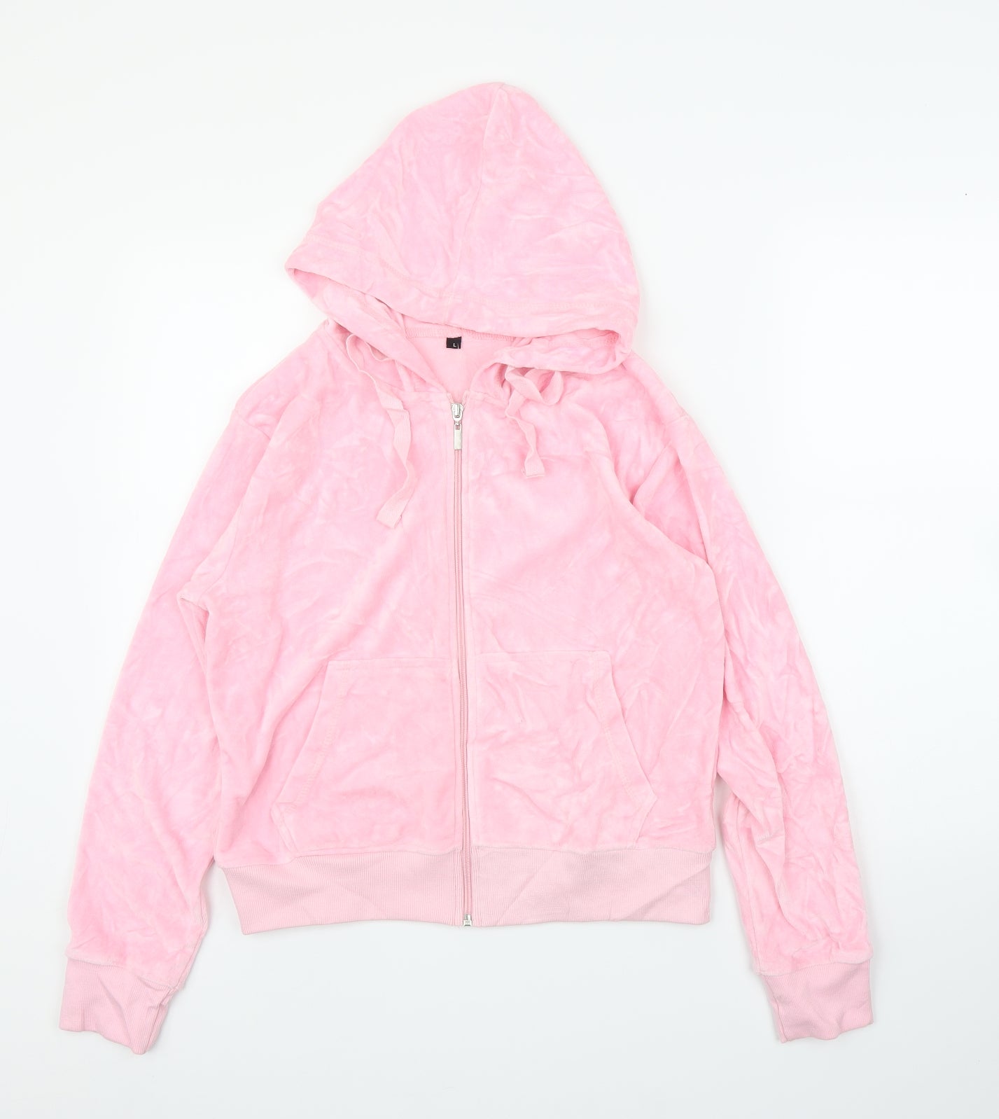 Preworn Womens Pink   Full Zip Hoodie Size L