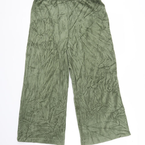Monkl Womens Green   Capri Trousers Size M L22 in