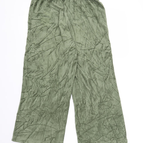 Monkl Womens Green   Capri Trousers Size M L22 in