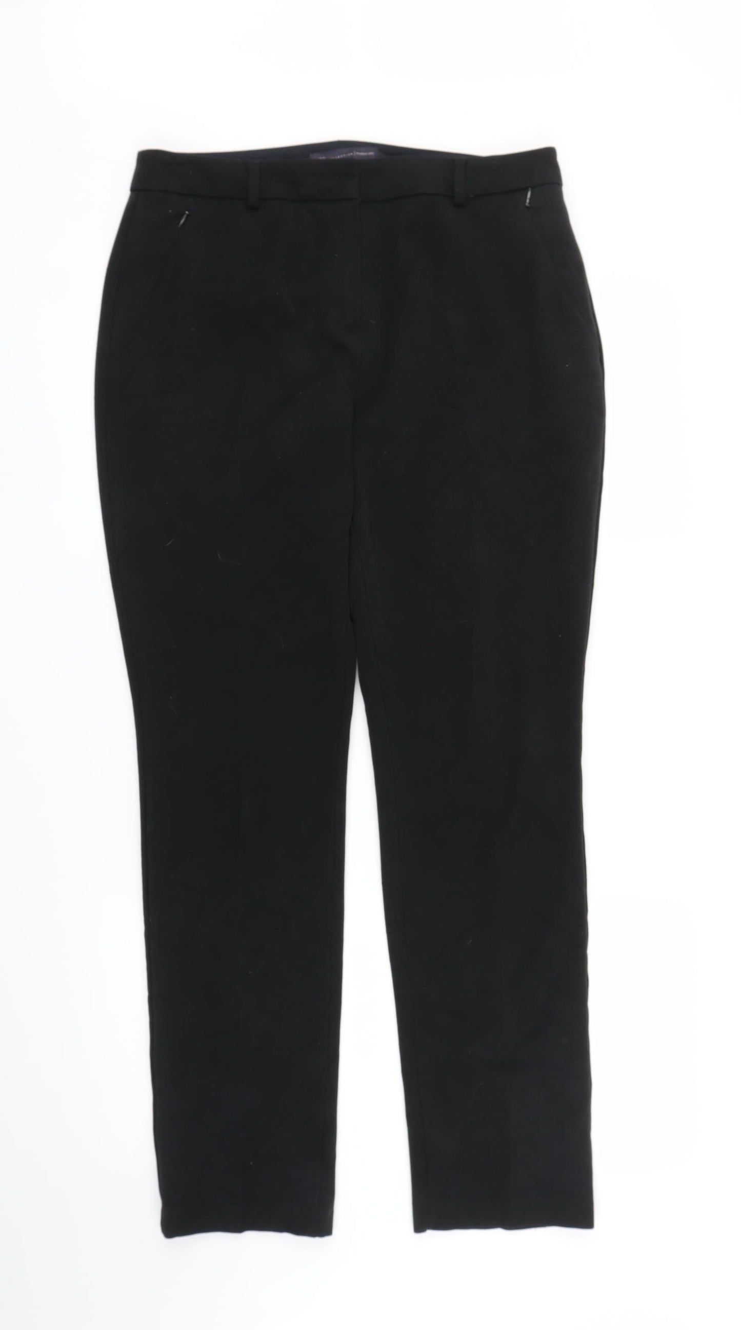 M&S Womens Black   Trousers  Size 12 L27 in