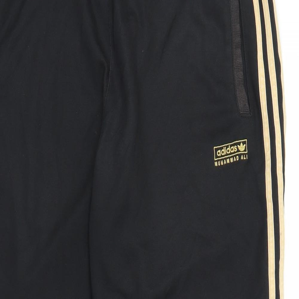 adidas Mens Black   Track Pants Trousers Size L L29 in - Muhammad Ali