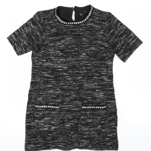 Dorothy Perkins Womens Black   A-Line  Size 10