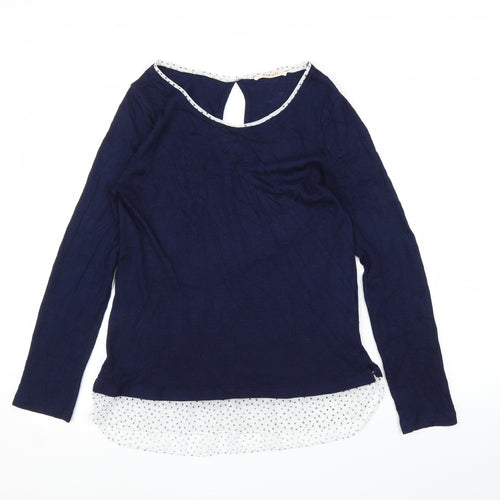 Camieu Womens Blue   Basic Blouse Size M