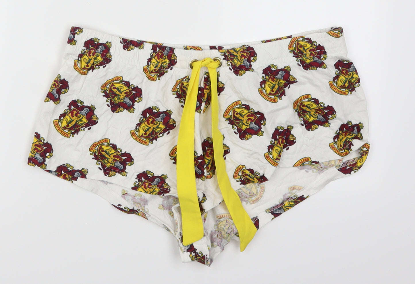 Preworn Womens White   Hot Pants Shorts Size 32 in - Gryffindor