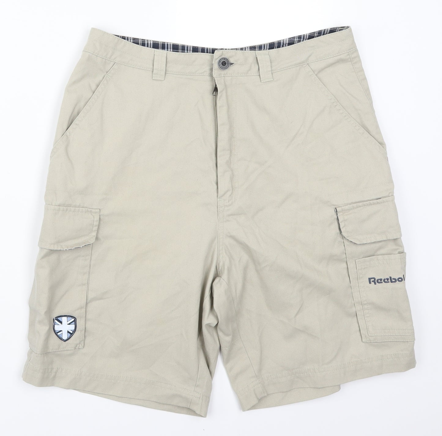 Reebok Mens Beige   Cargo Shorts Size XS