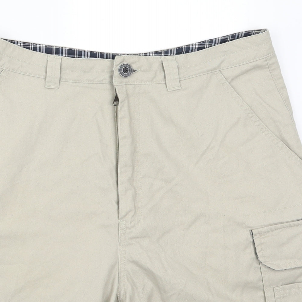 Reebok Mens Beige   Cargo Shorts Size XS