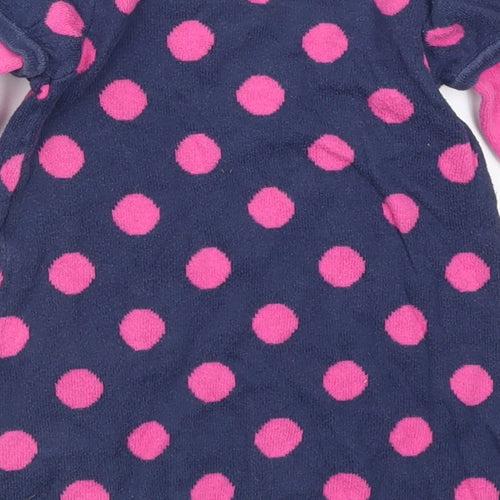 George Girls Blue Polka Dot  Jumper Dress  Size 3-6 Months  - Pink