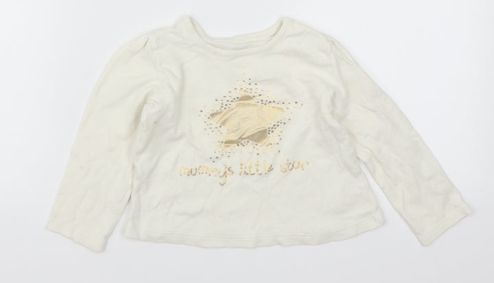 George Baby White Basic T-Shirt Size 18-24 Months - Mommy's Little Star