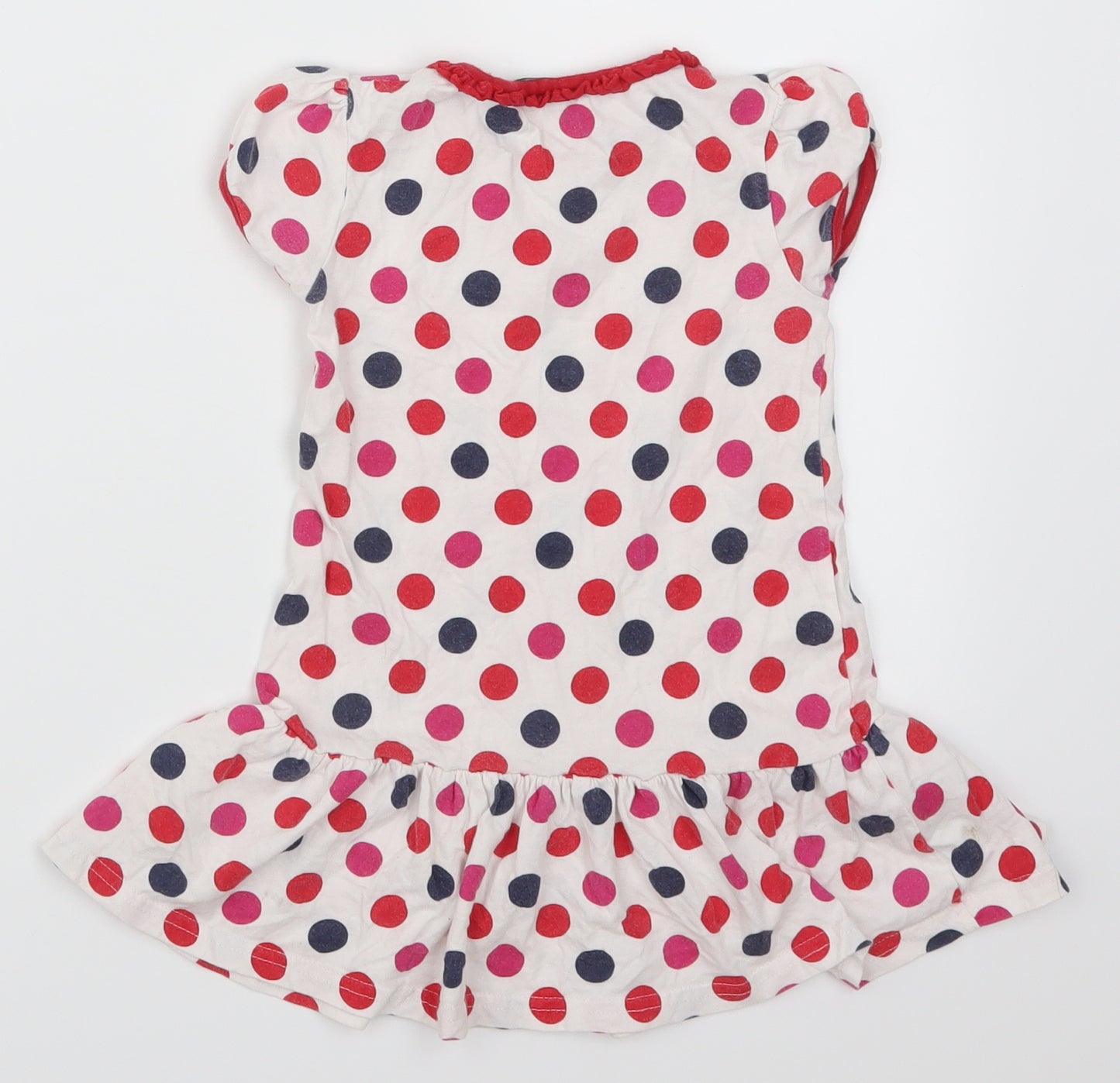 George Girls Red Polka Dot  Skater Dress  Size 18-24 Months  - Blue