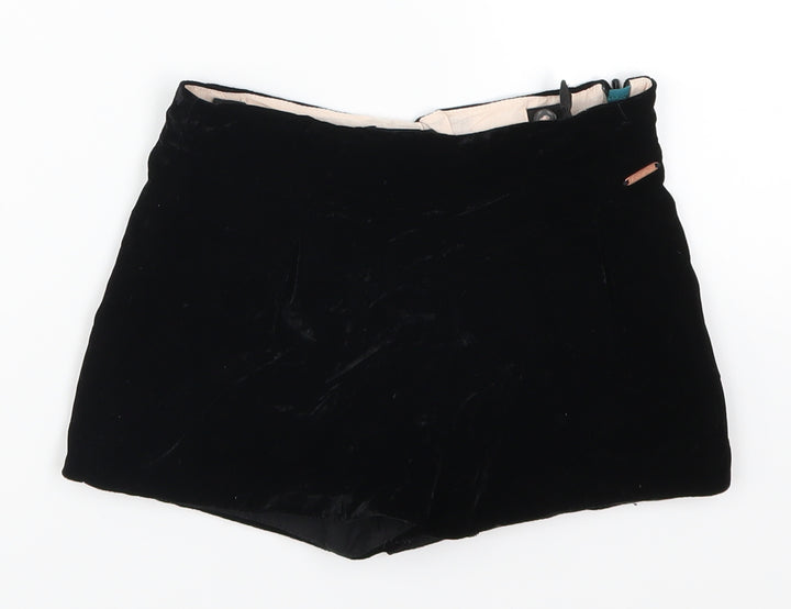 Marks and Spencer Girls Black   Mom Shorts Size 5-6 Years