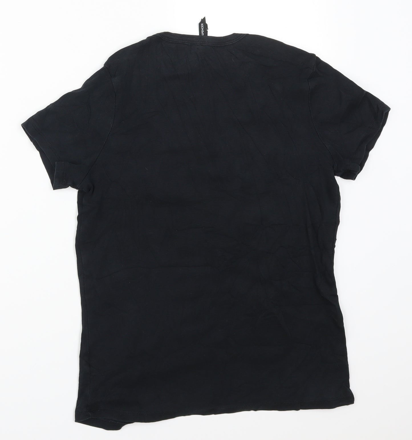 Marks and Spencer Womens Black   Basic T-Shirt Size 16