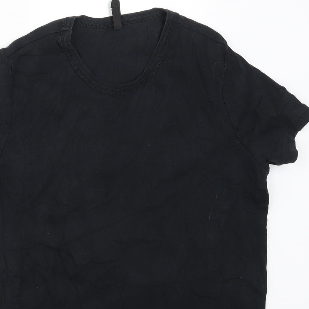 Marks and Spencer Womens Black   Basic T-Shirt Size 16