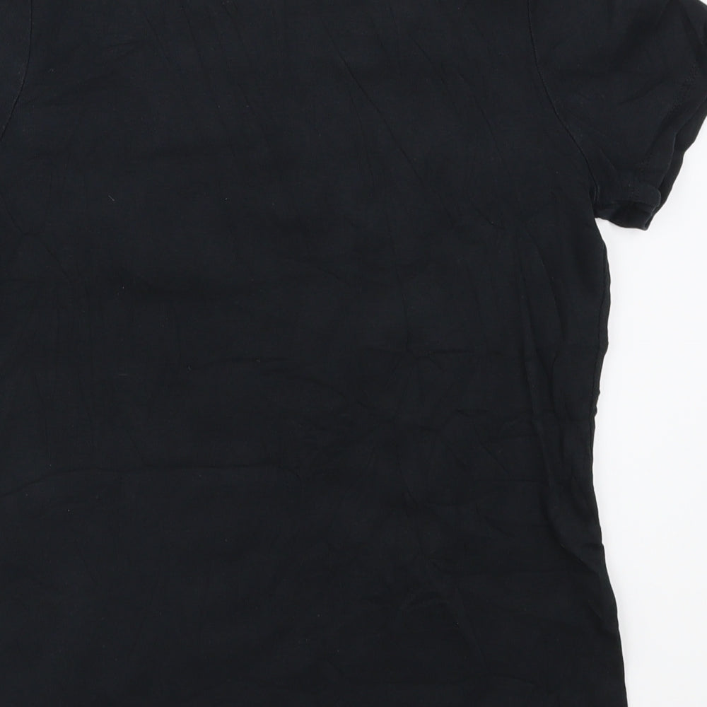 Marks and Spencer Womens Black   Basic T-Shirt Size 16
