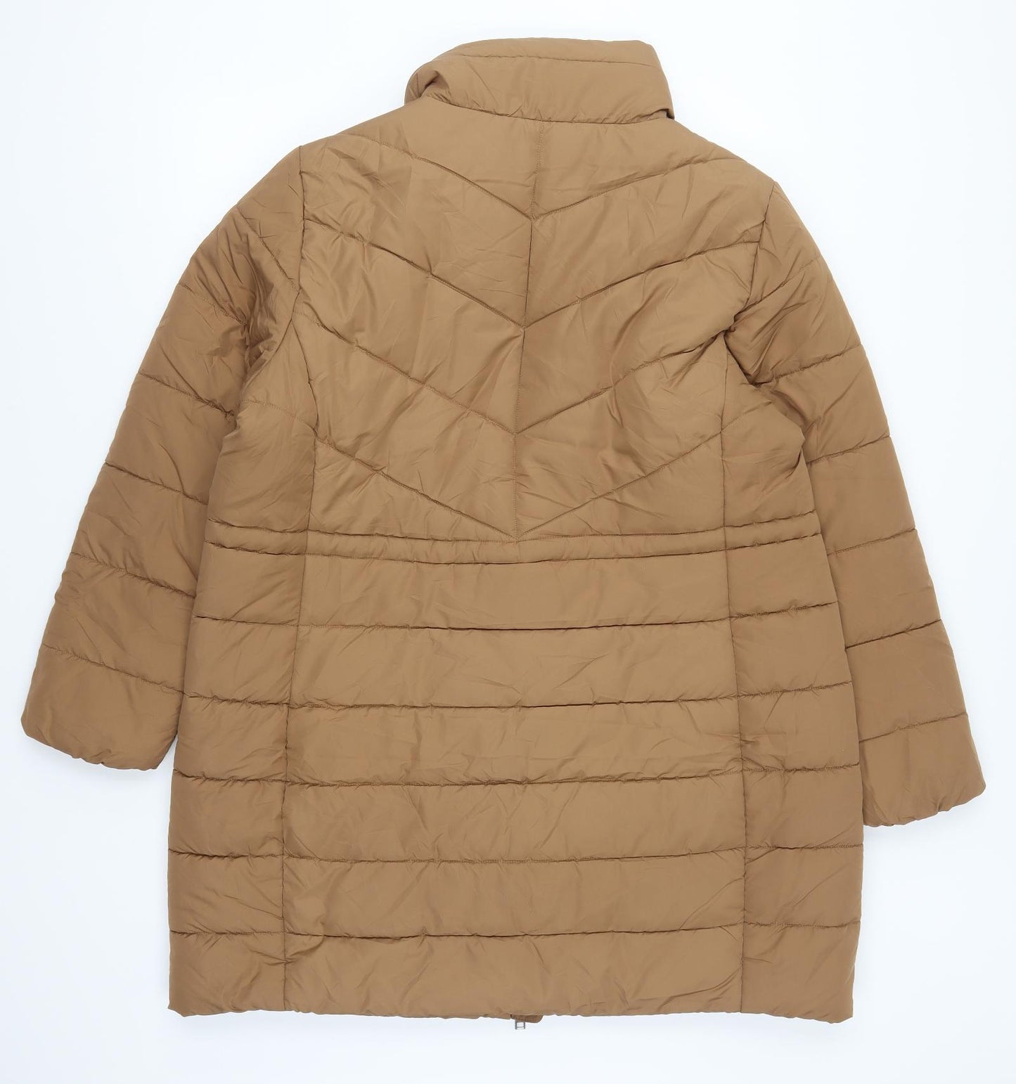 Mark Shale Womens Brown   Puffer Jacket Coat Size 18