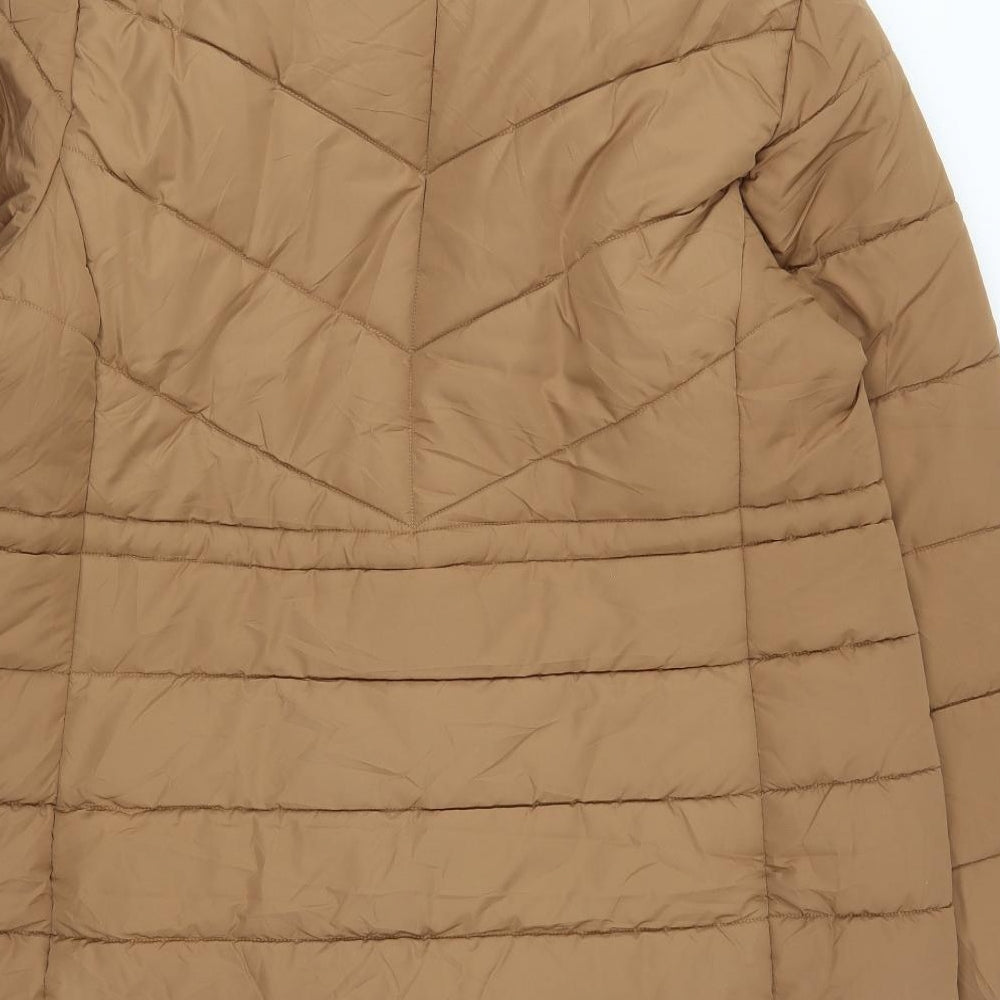 Mark Shale Womens Brown   Puffer Jacket Coat Size 18