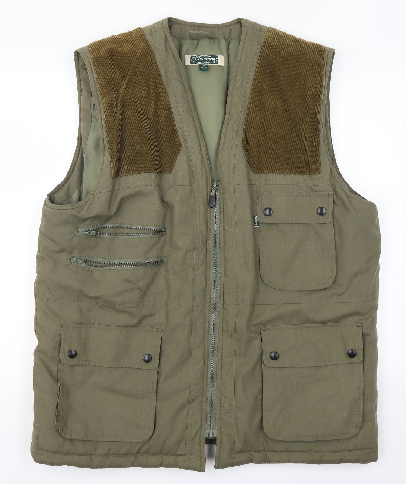 Champion Mens Green   Gilet Coat Size XL