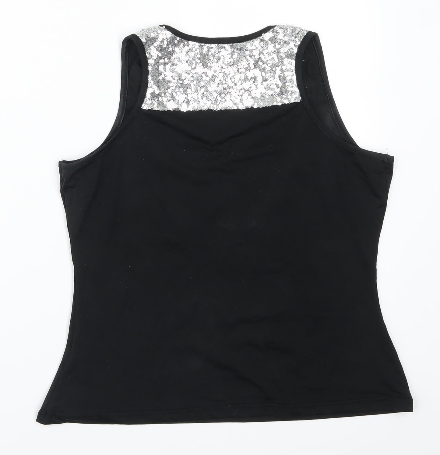 Fasion Womens Black   Cropped Tank Size L