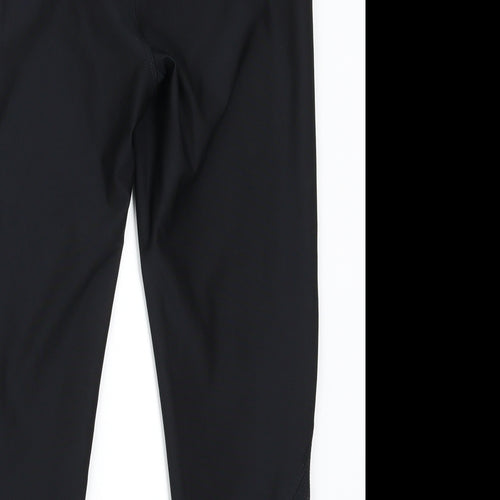 Preworn Womens Black   Cropped Leggings Size 10 L18 in