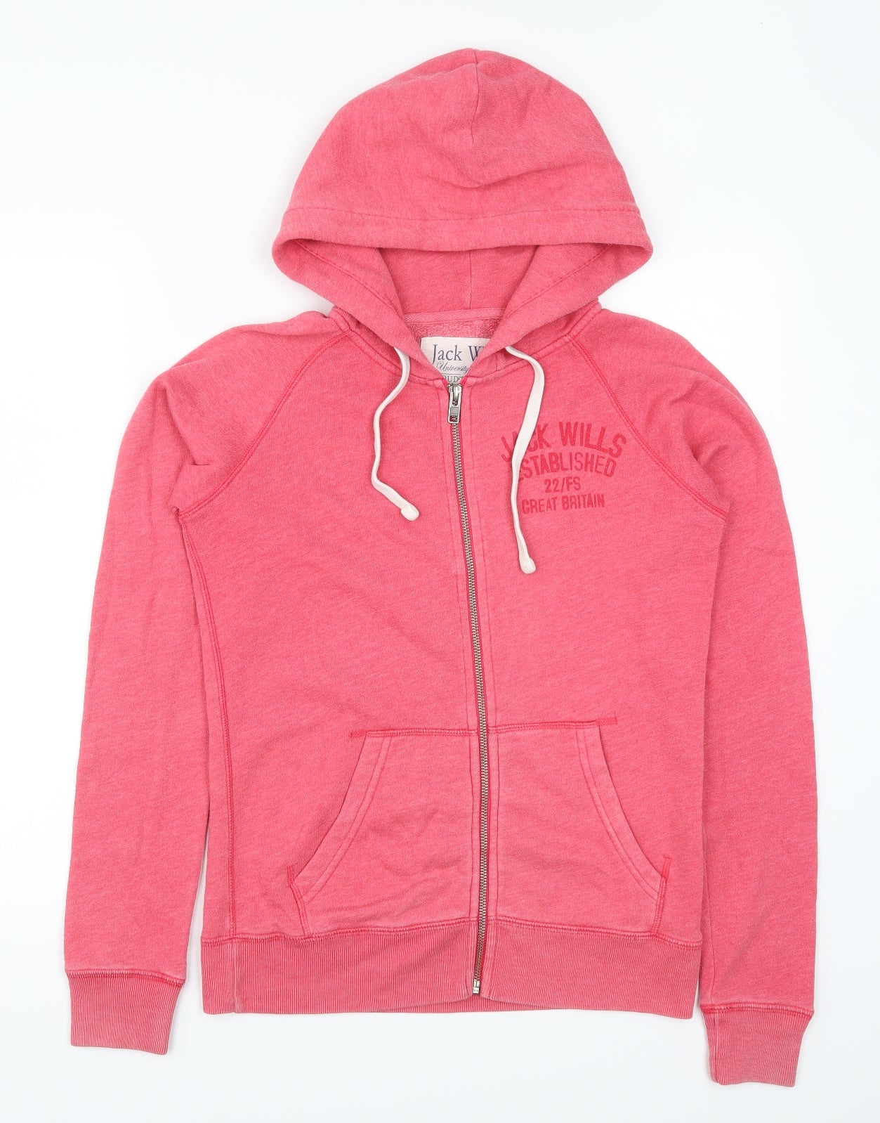 Jack Wills Womens Pink   Pullover Hoodie Size 6