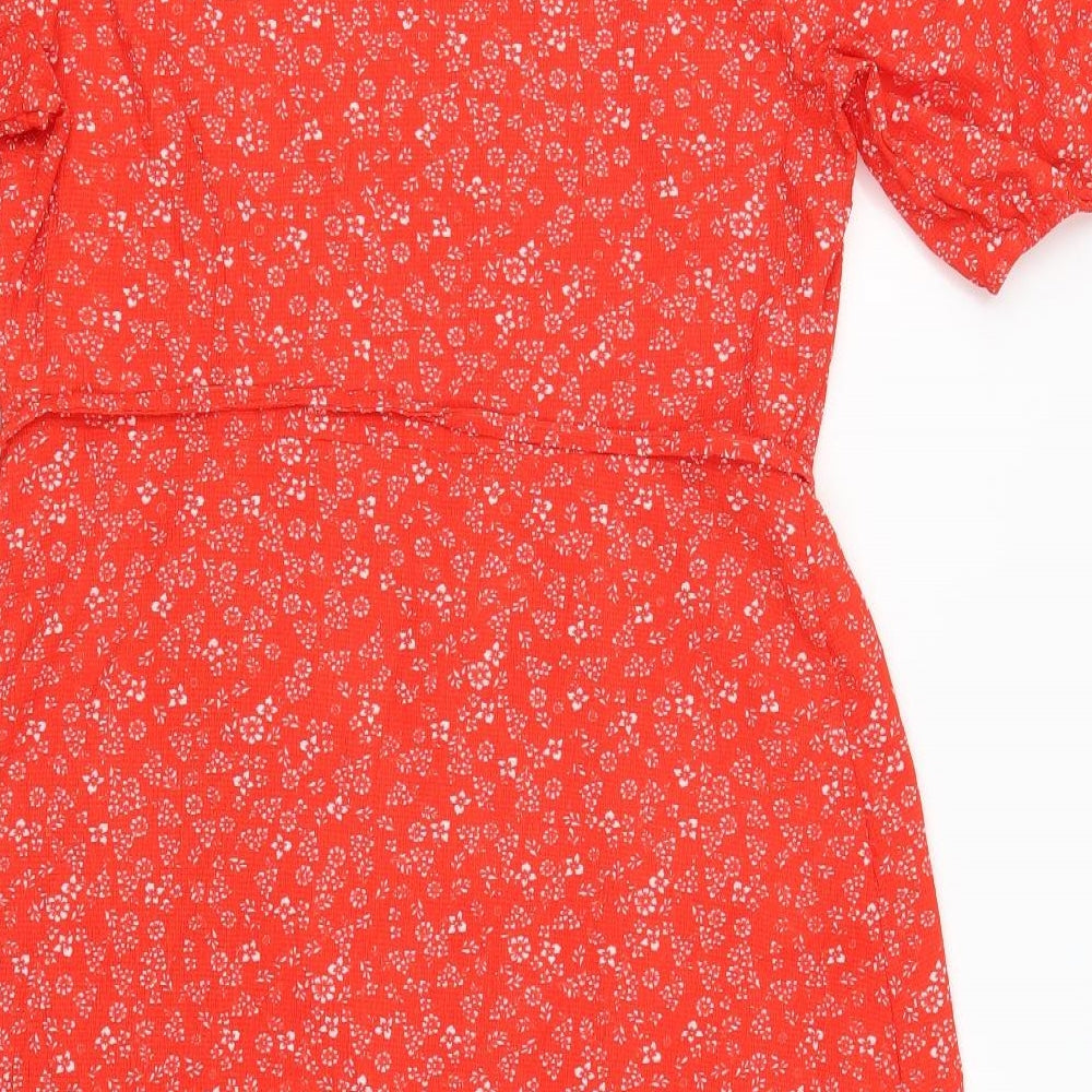 Papaya Womens Red Floral  A-Line  Size 16