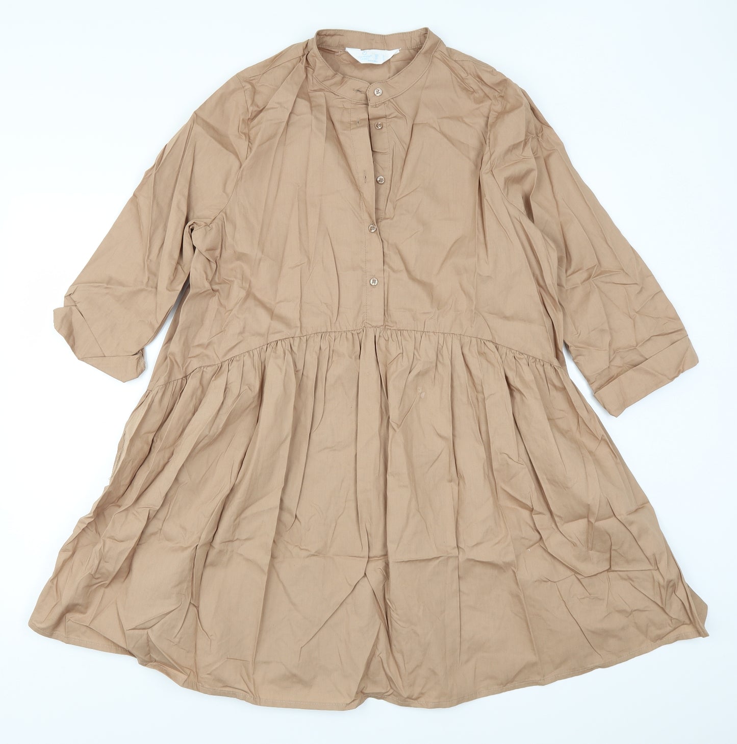Primark Womens Brown   Shirt Dress  Size 16