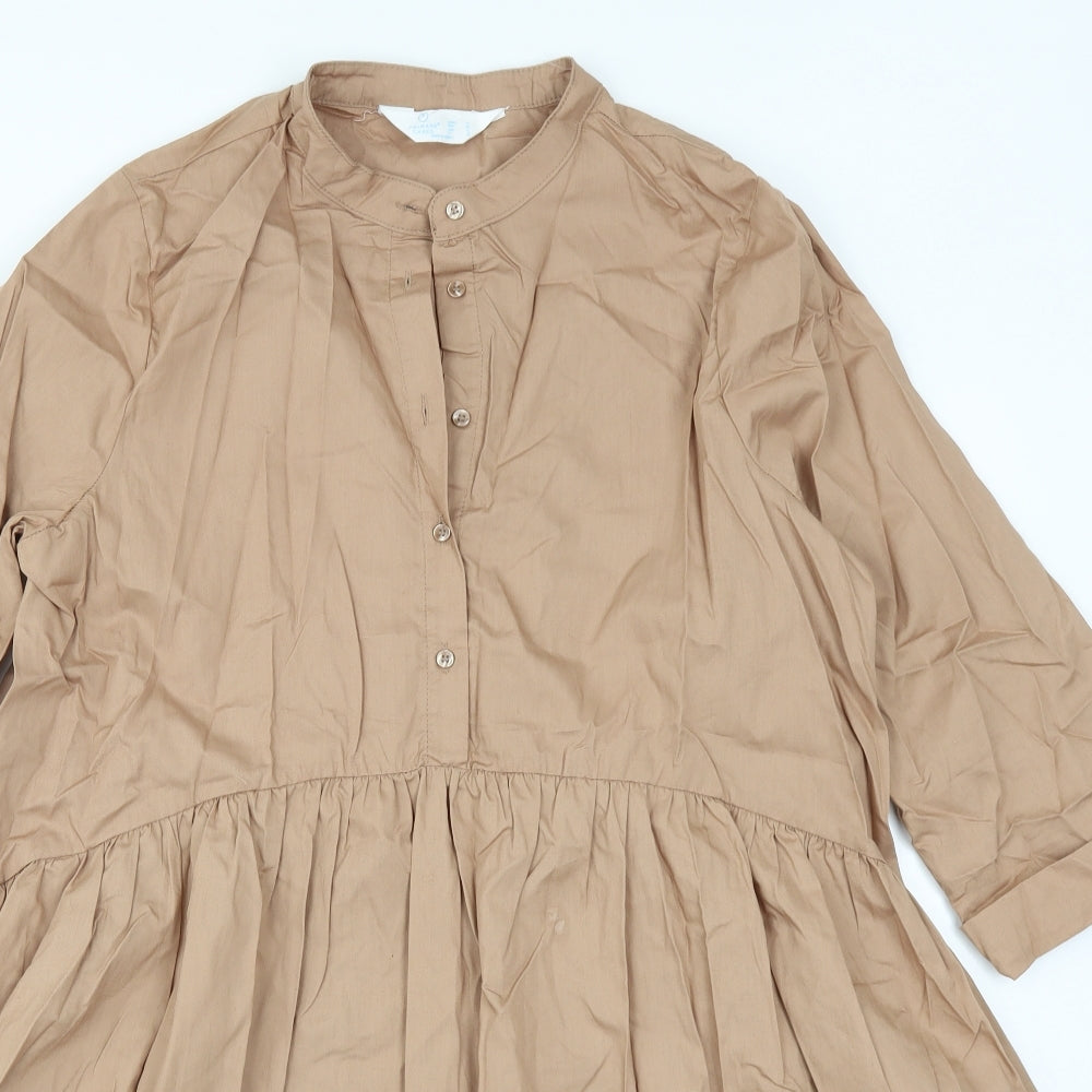 Primark Womens Brown   Shirt Dress  Size 16