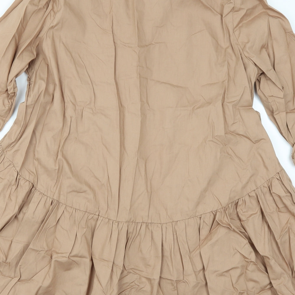 Primark Womens Brown   Shirt Dress  Size 16