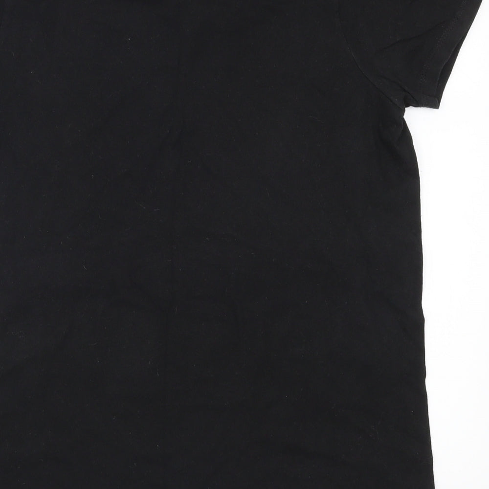 Hanes Womens Black   Basic T-Shirt Size S  - Marshmallows Can Not Fly Therefore I am a Marshmallow