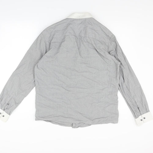 F&F Mens Grey    Button-Up Size 16