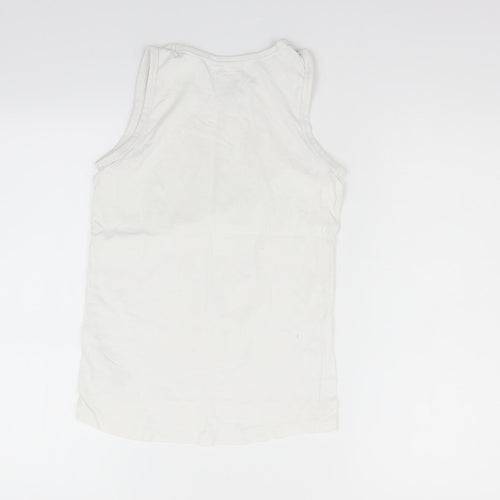 NEXT Girls Silver   Basic Tank Size 9 Years