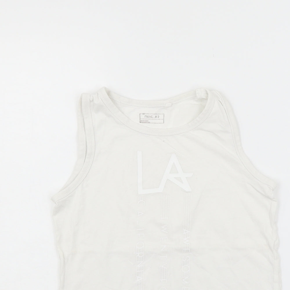 NEXT Girls Silver   Basic Tank Size 9 Years