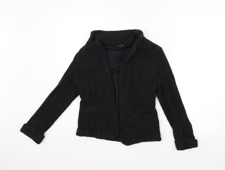 New Look Womens Black Cape Jumper Size 10