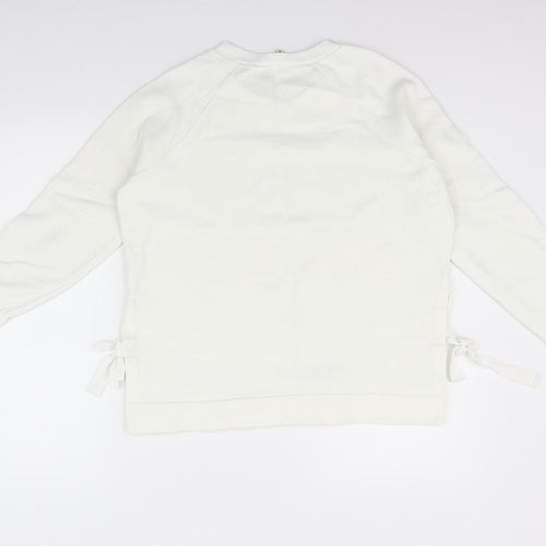 River Island Womens White   Pullover Jumper Size M