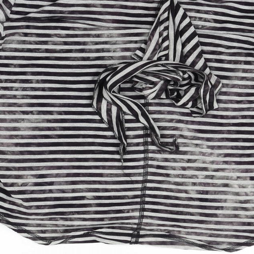 diesal  Womens Grey Striped  Pullover Jumper Size M