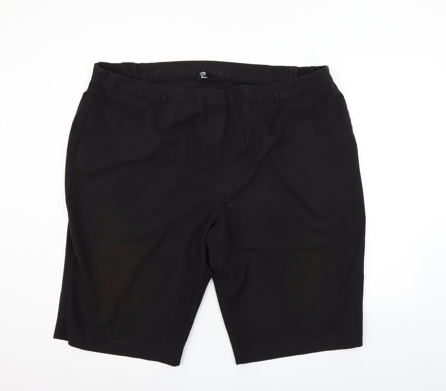 Simply Be Mens Black Houndstooth  Chino Shorts Size 26