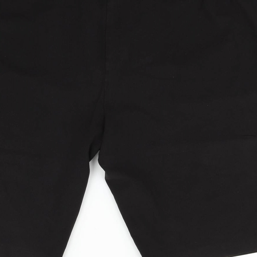 Simply Be Mens Black Houndstooth  Chino Shorts Size 26