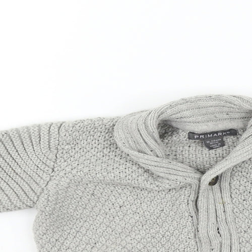 Primark Girls Grey   Cardigan Jumper Size 18-24 Months