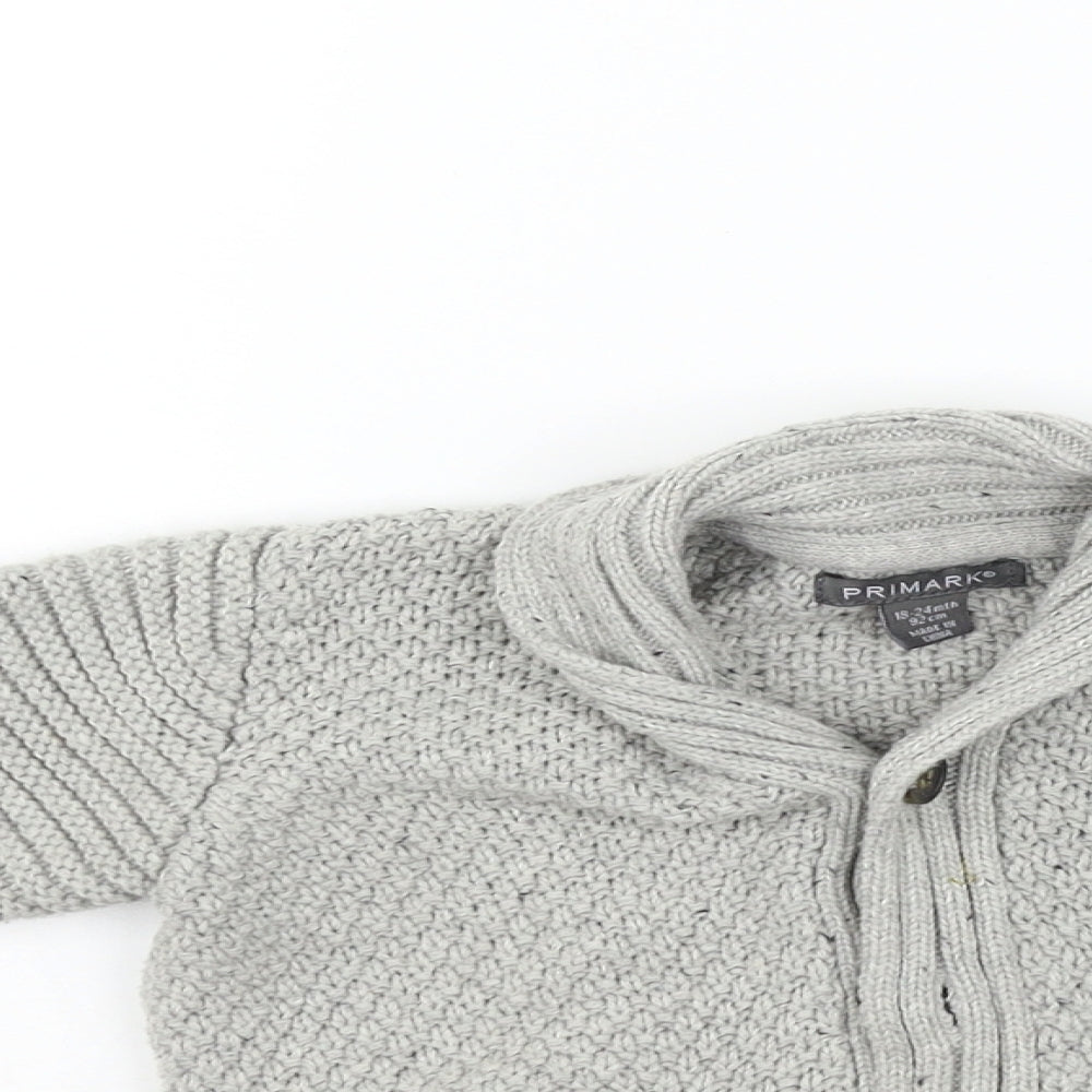 Primark Girls Grey   Cardigan Jumper Size 18-24 Months