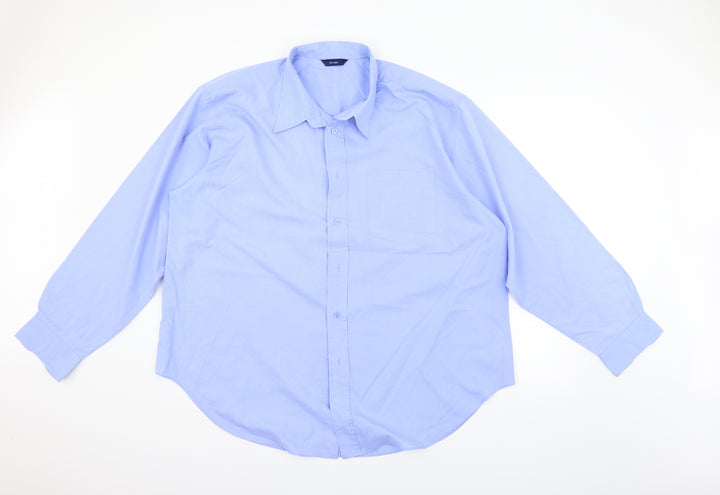 For Men Mens Blue    Button-Up Size 19