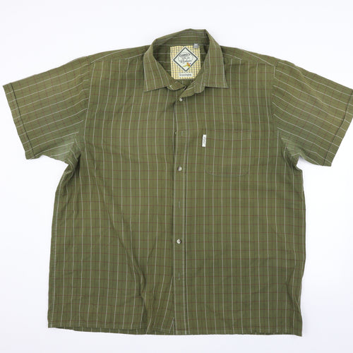 country life in rydale Mens Green Check   Button-Up Size 3XL