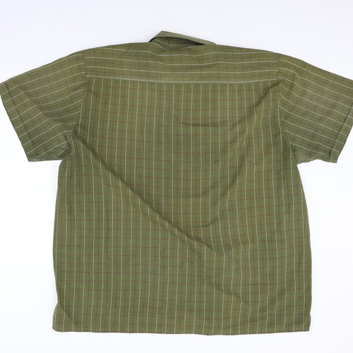 country life in rydale Mens Green Check   Button-Up Size 3XL