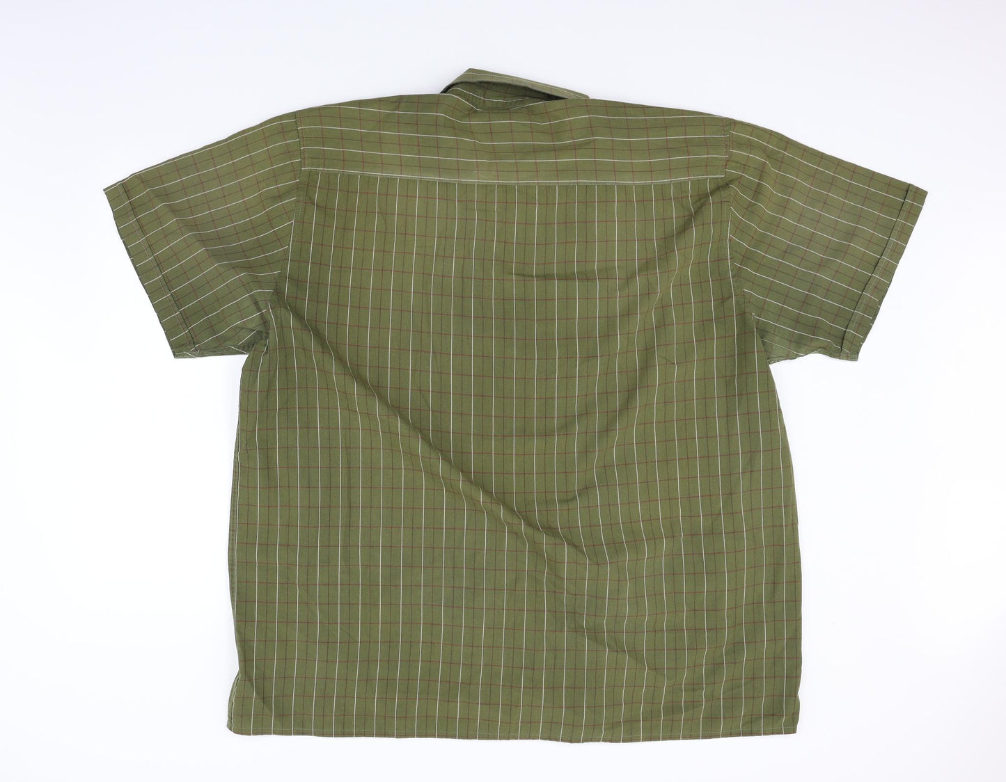 country life in rydale Mens Green Check   Button-Up Size 3XL