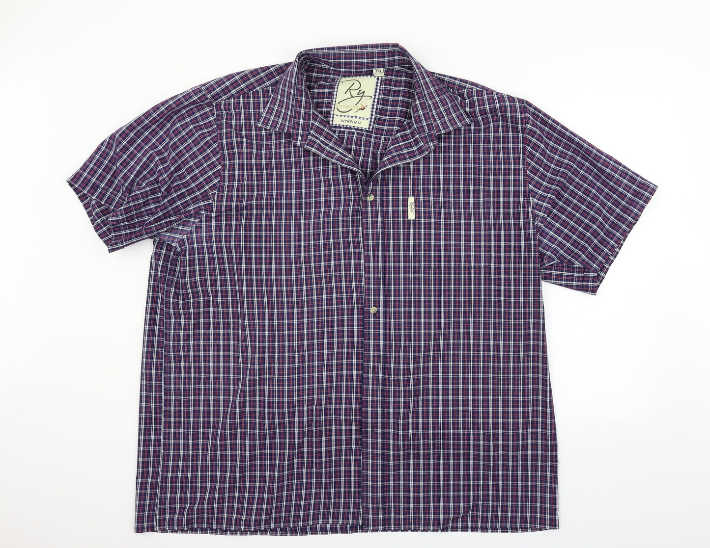 Rydale Mens Blue Camouflage   Button-Up Size 3XL