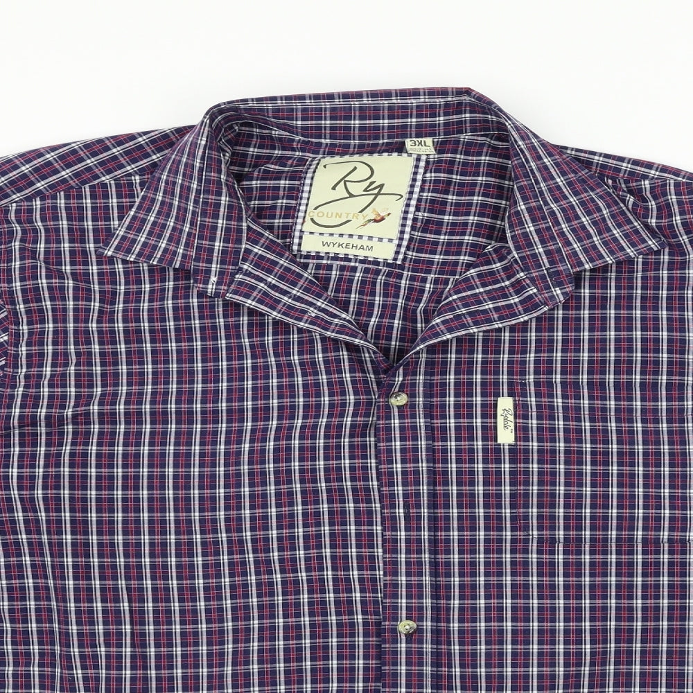 Rydale Mens Blue Camouflage   Button-Up Size 3XL