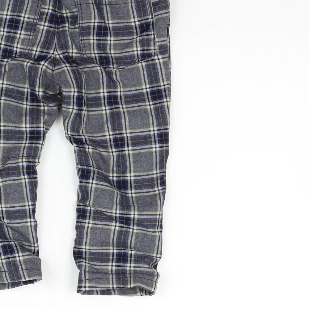 NEXT Boys Green Check  Jogger Trousers Size 2 Years