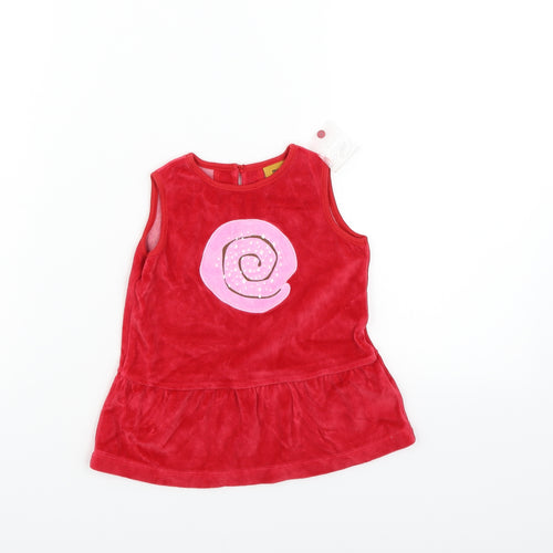 me&i Girls Red   Fit & Flare  Size 12-18 Months